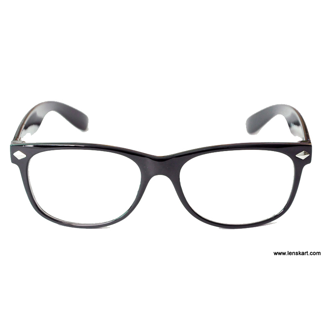 BRANDED Black Full Rim Square left side