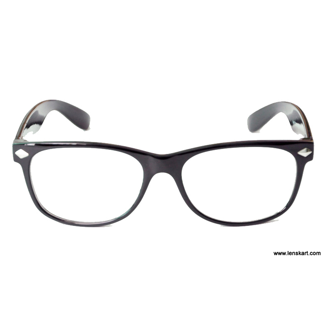 BRANDED Black Full Rim Square left side