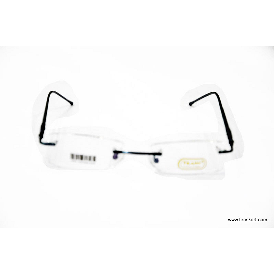 BRANDED Light Gray Rimless Rectangle left side