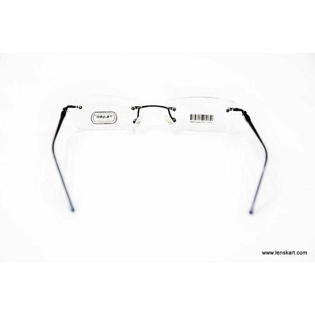 BRANDED Light Gray Rimless Rectangle left side
