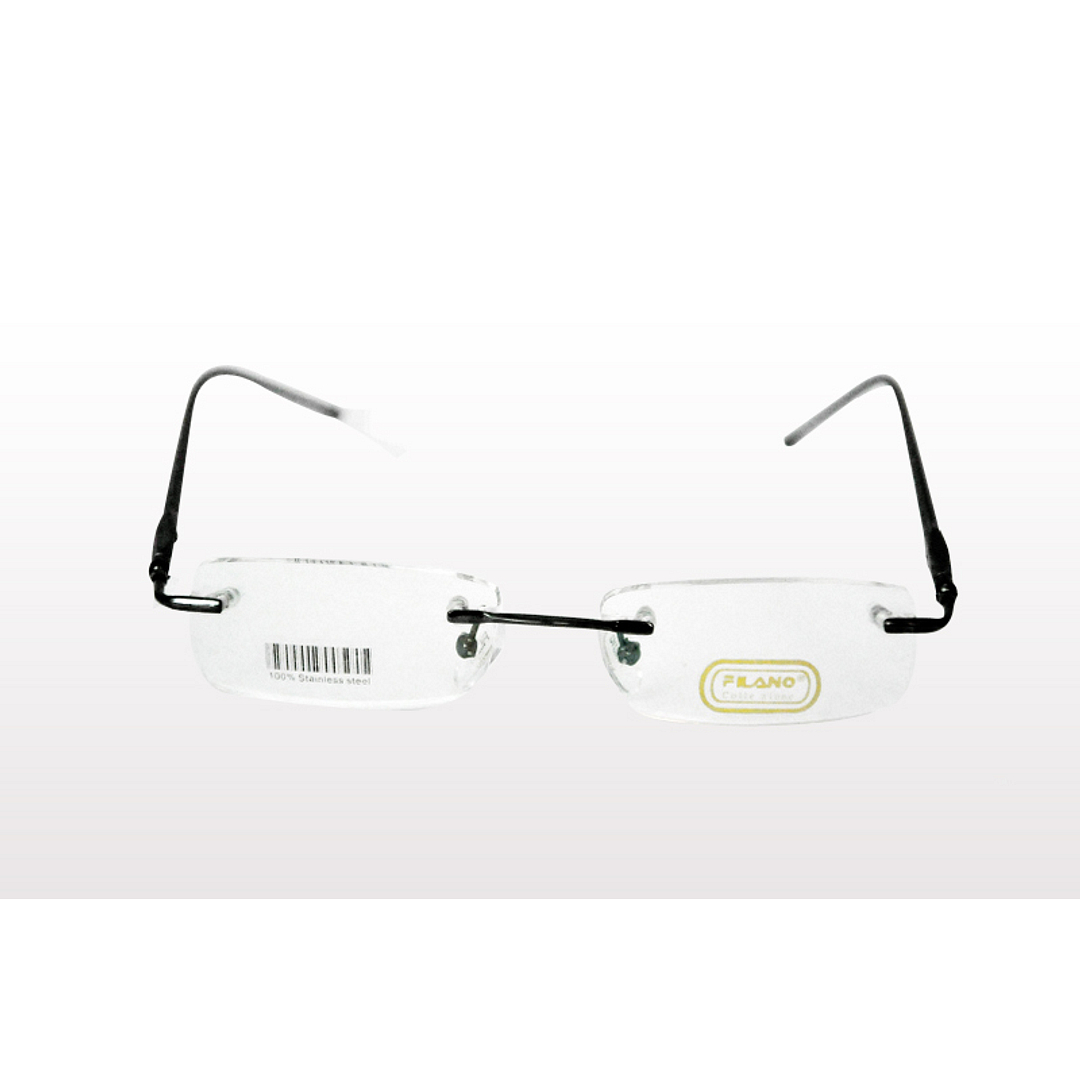 BRANDED Sky Blue Rimless Rectangle left side