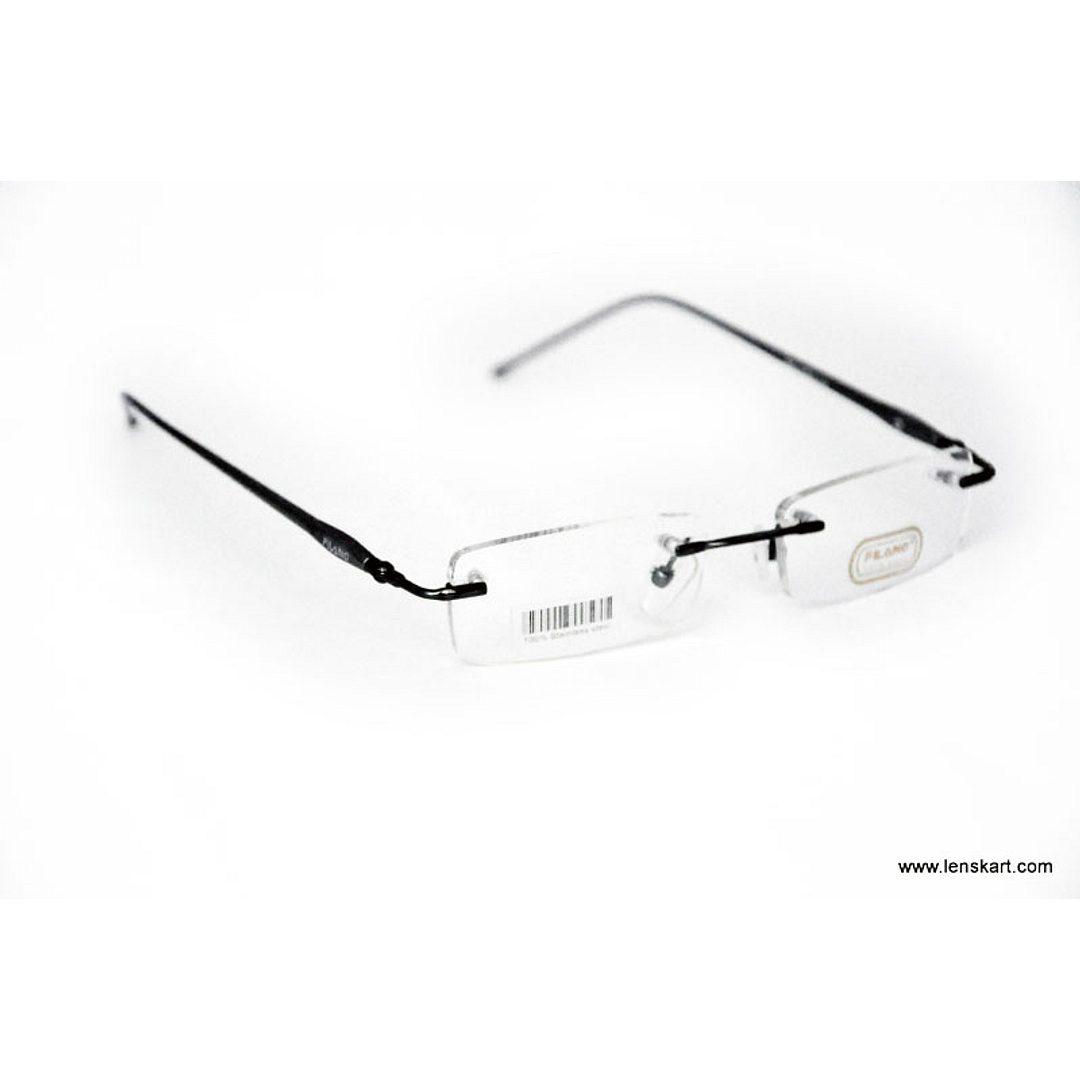 BRANDED Sky Blue Rimless Rectangle left side