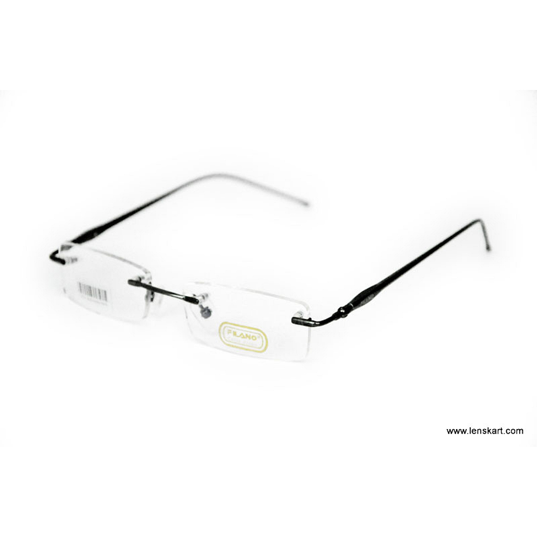 BRANDED Sky Blue Rimless Rectangle left side
