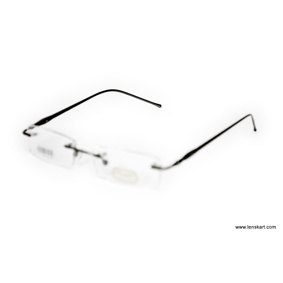 BRANDED Sky Blue Rimless Rectangle left side