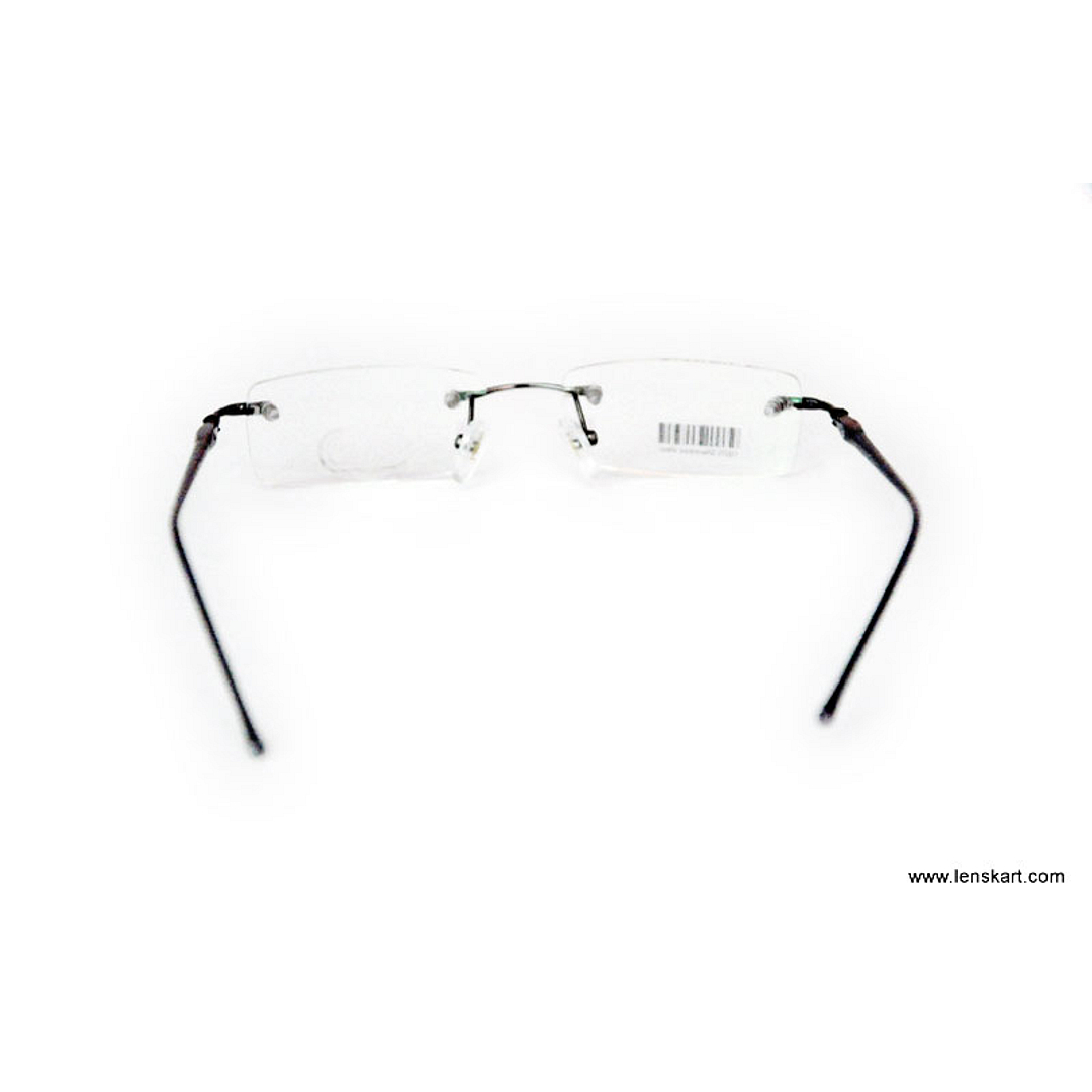 BRANDED Sky Blue Rimless Rectangle left side