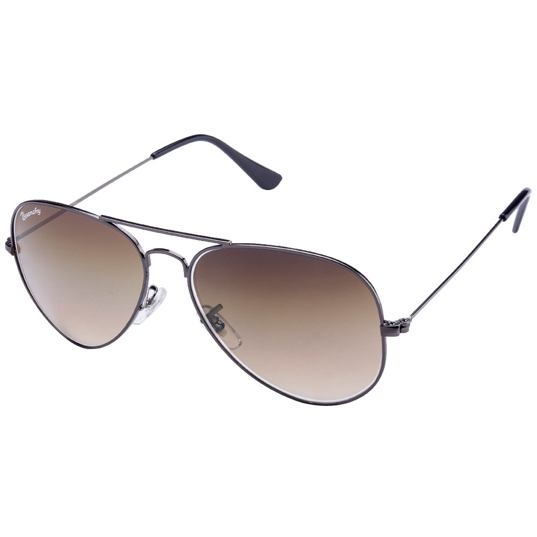 BRANDED Mid Gunmetal Full Rim Aviator right side