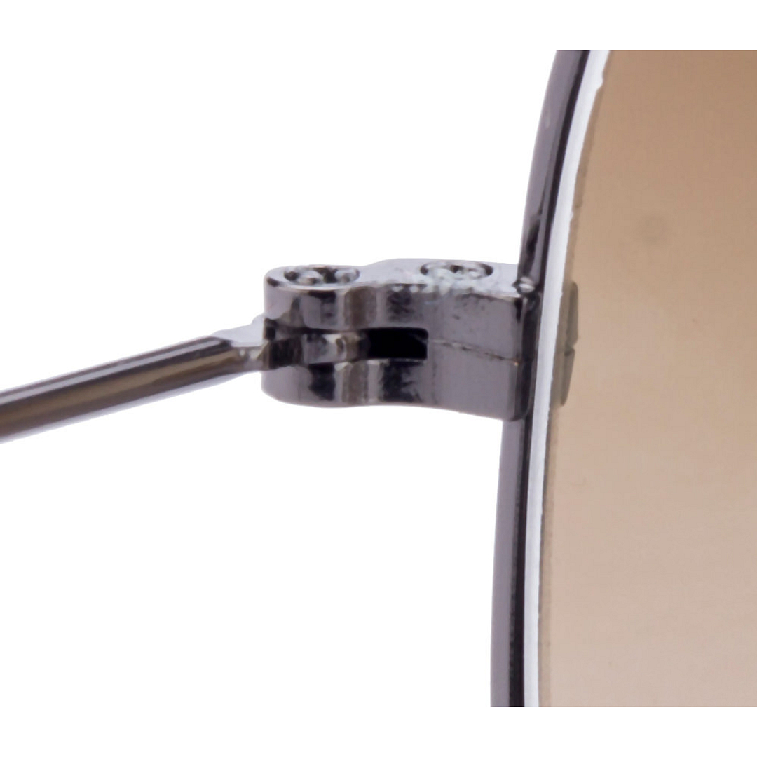 BRANDED Mid Gunmetal Full Rim Aviator left side
