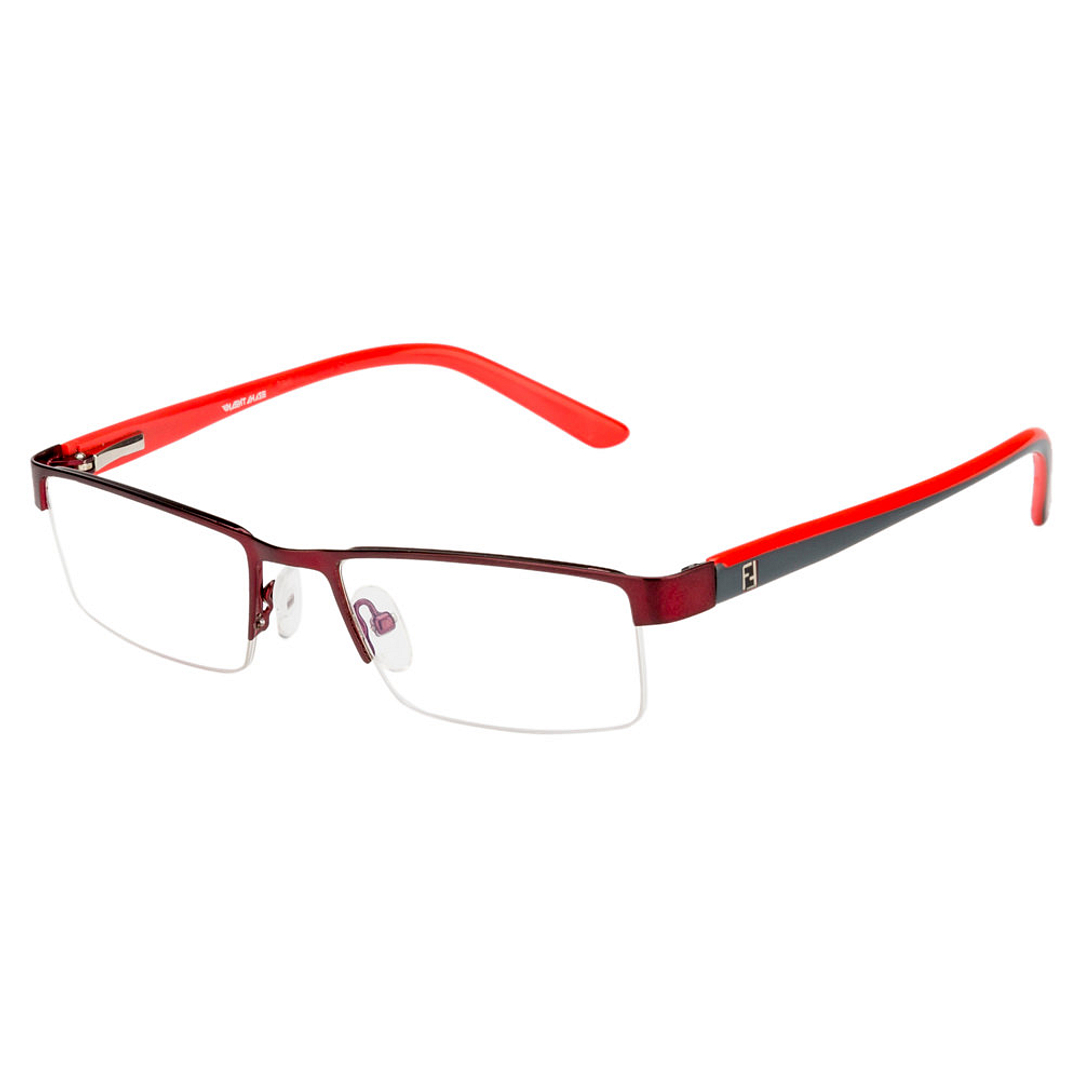 アルフレーム　スペシャルシリーズ　307×360 レッド　6枚セット Buy Maroon Red Half Rim Rectangle Vincent Chase SLEEK STEEL VC