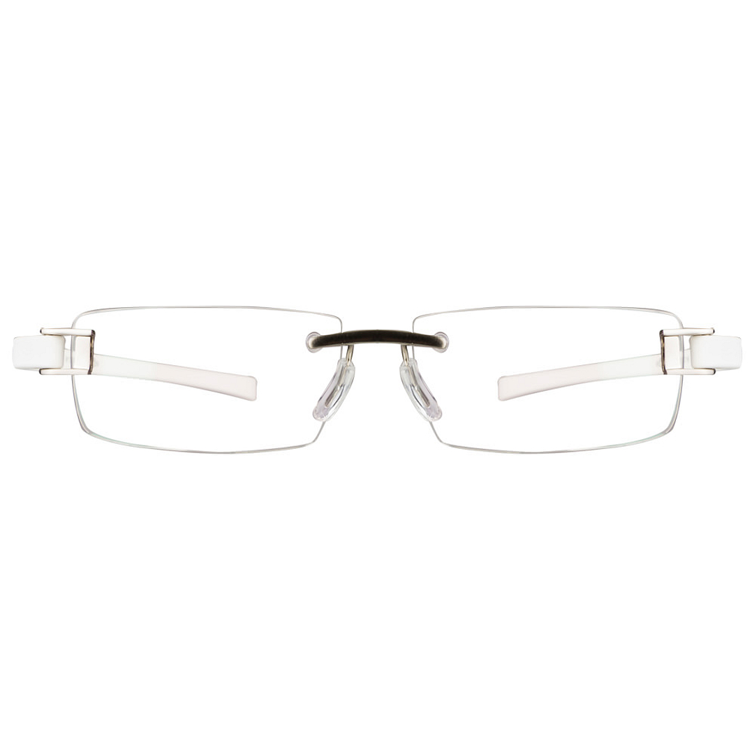 Lenskart Air Online Silver Rimless Rectangle left side