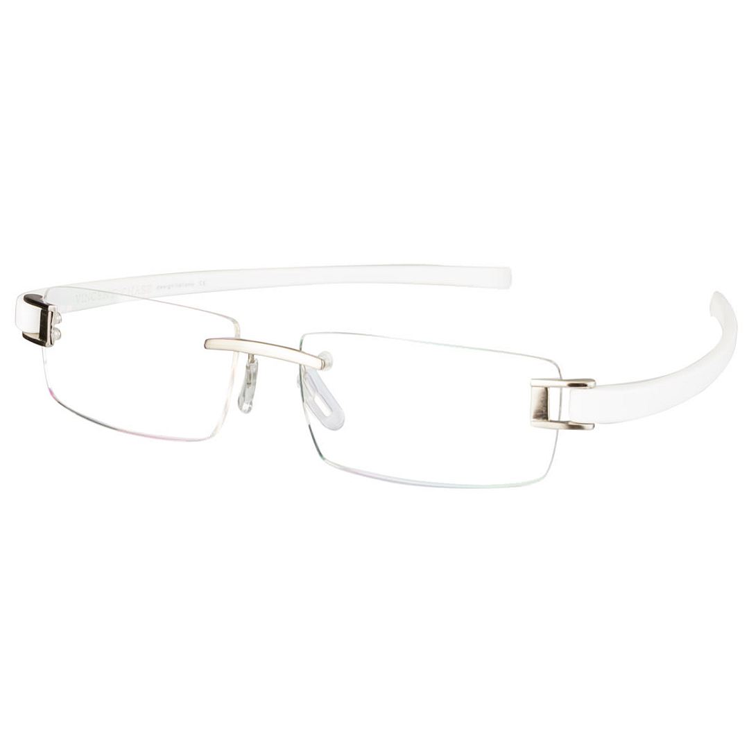 Lenskart Air Online Silver Rimless Rectangle left side