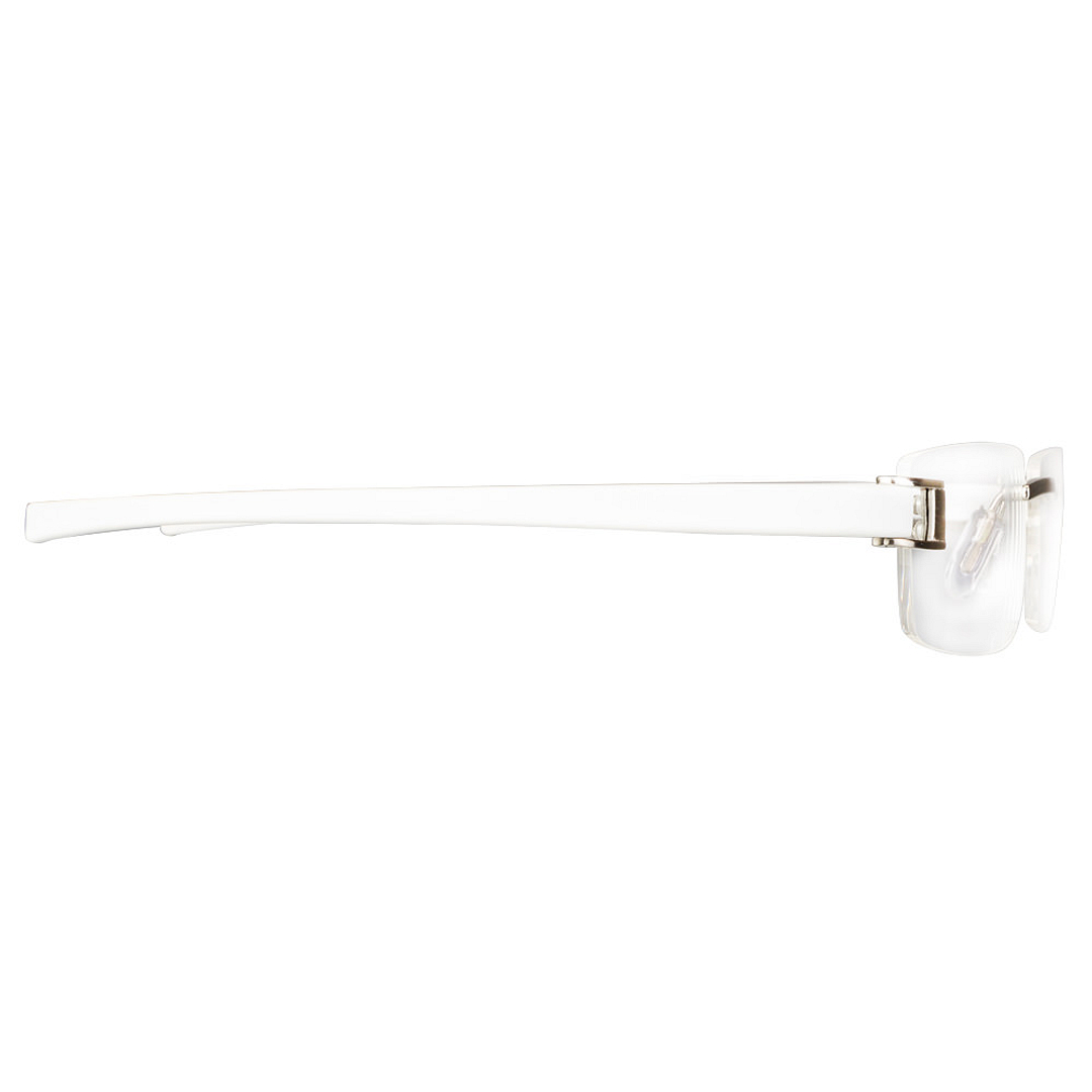 Lenskart Air Online Silver Rimless Rectangle right side