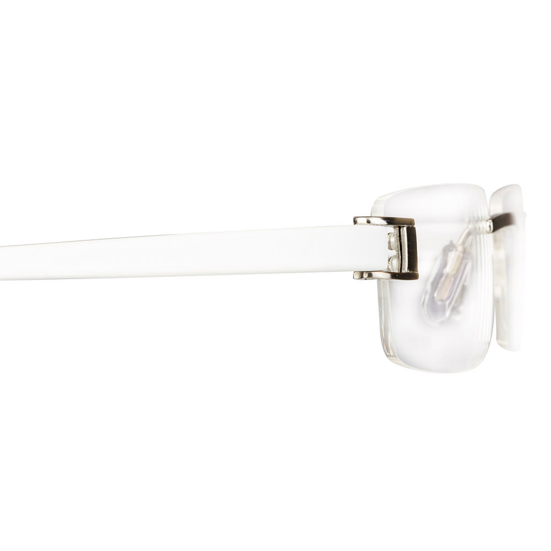 Lenskart Air Online Silver Rimless Rectangle left side