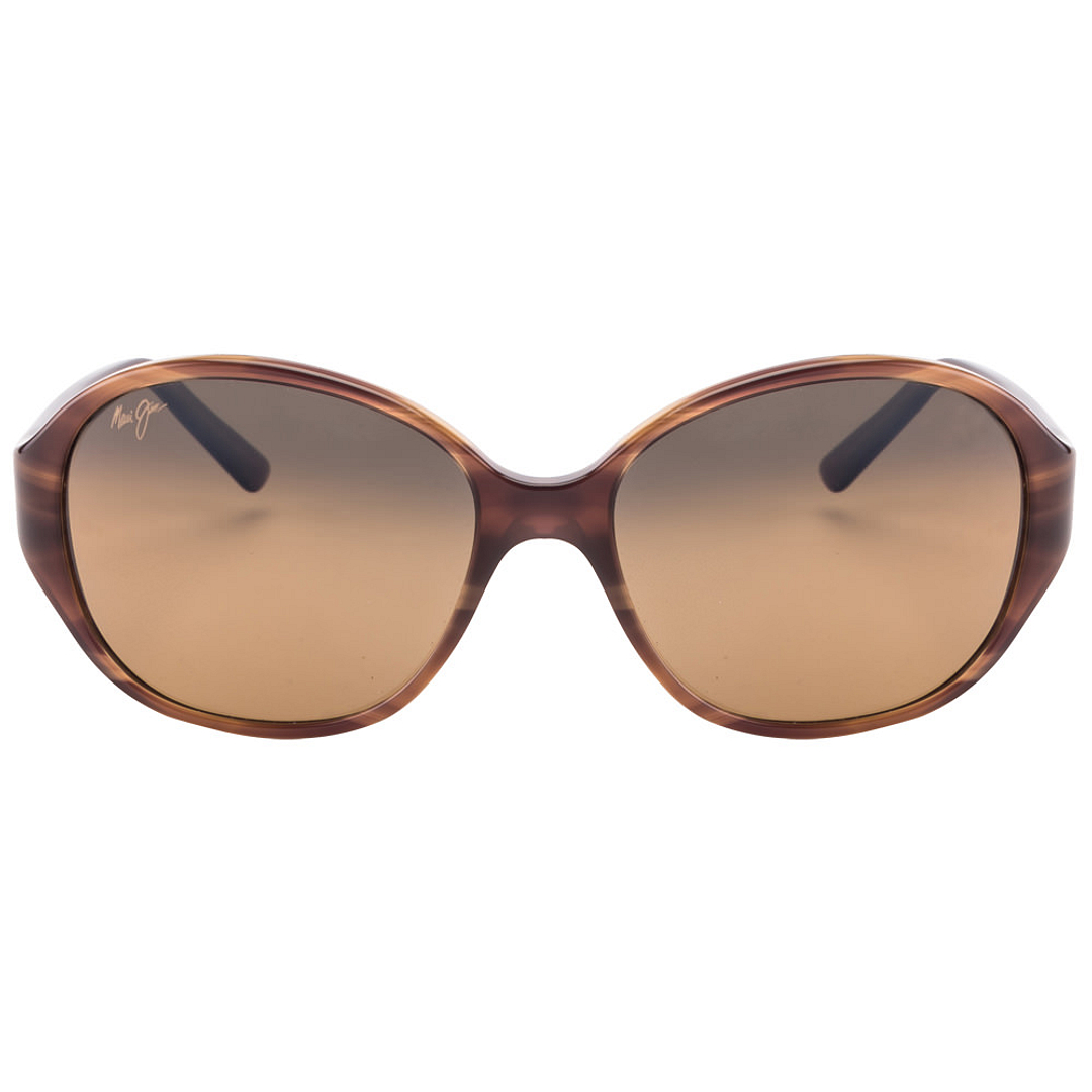 BRANDED Dark Brown Full Rim Oval left side