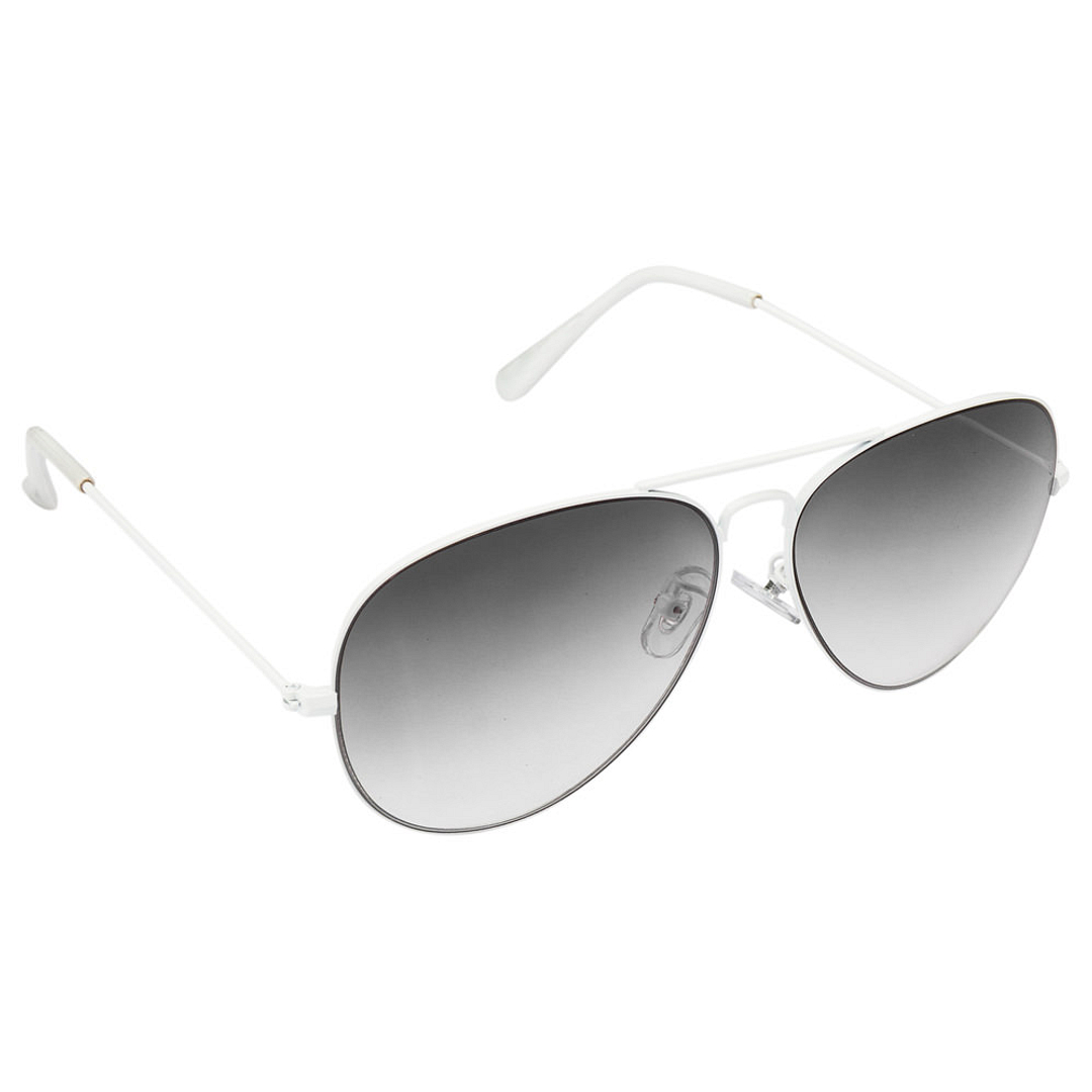 Vincent Chase Online White Full Rim Aviator left side
