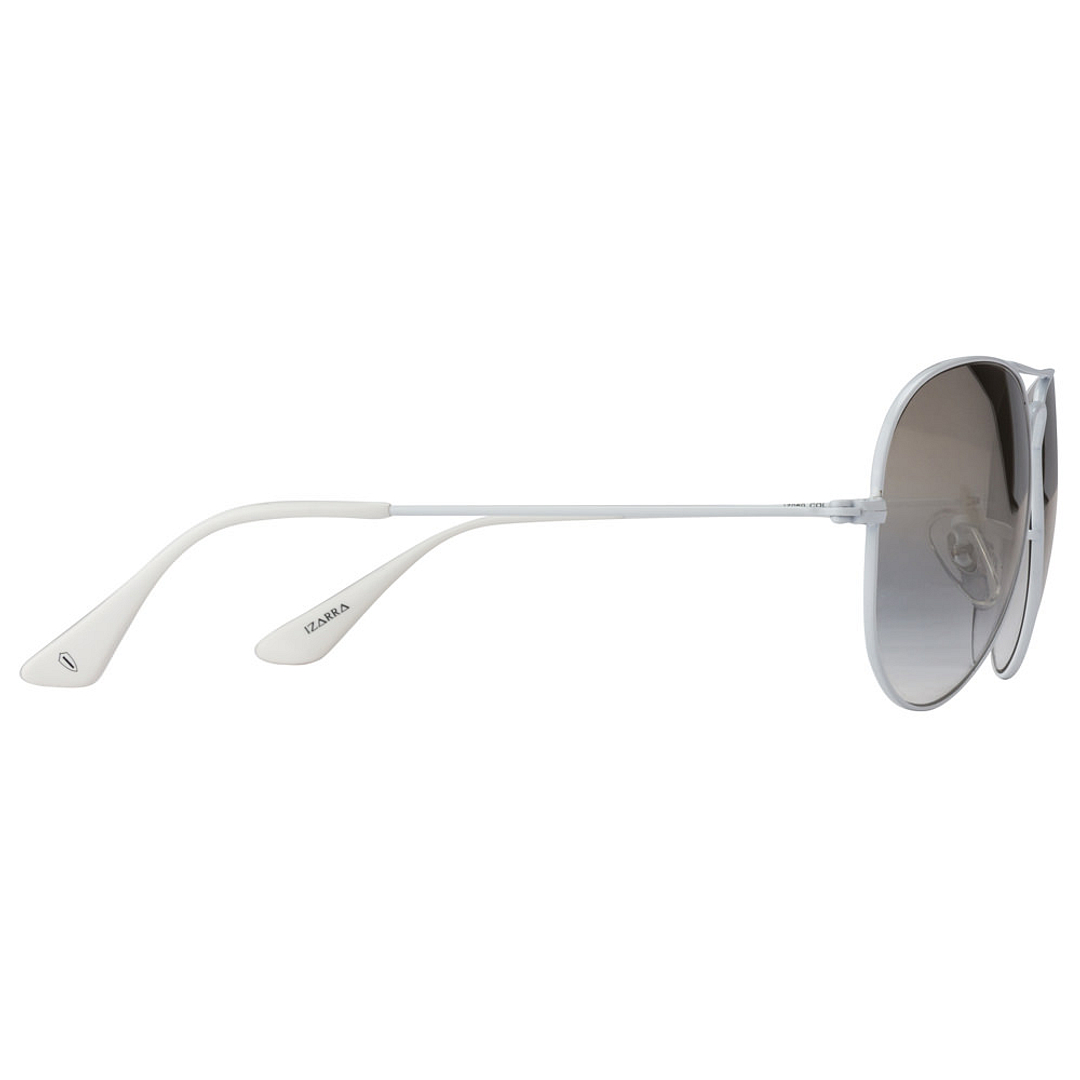 BRANDED White Full Rim Aviator right side