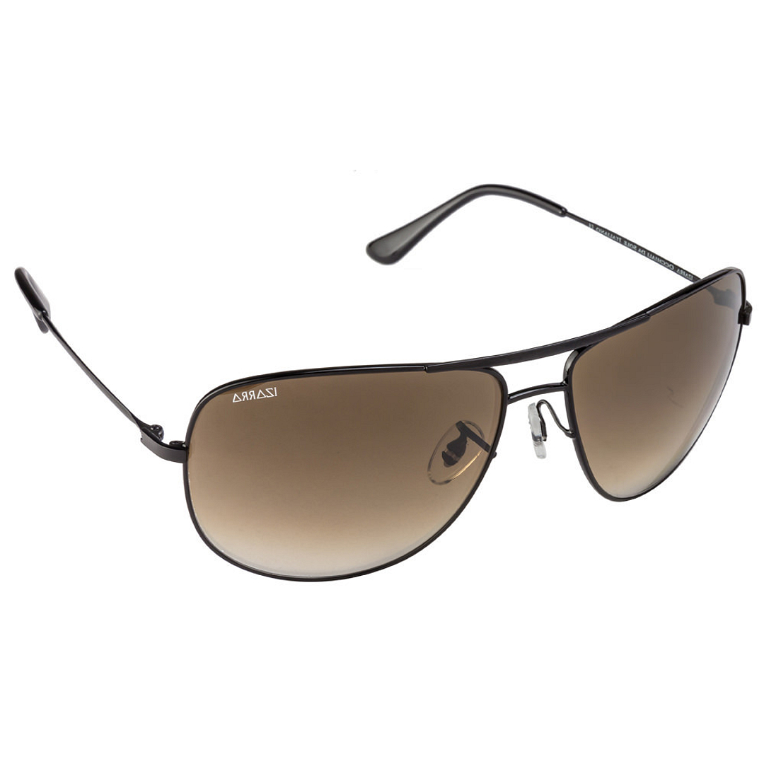 BRANDED Black Full Rim Aviator right side