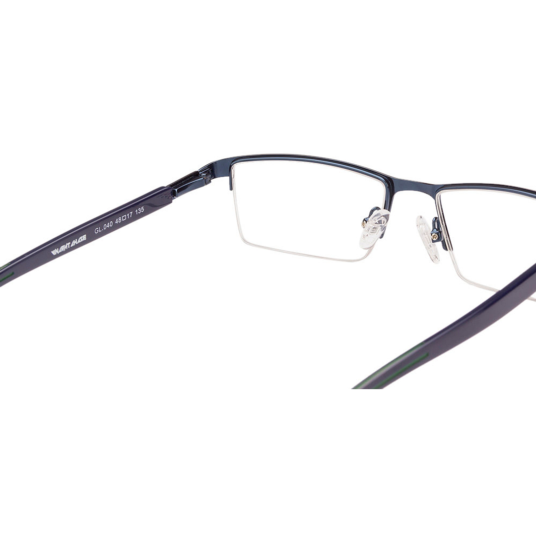 Vincent Chase Online Sky Blue Half Rim Rectangle right side