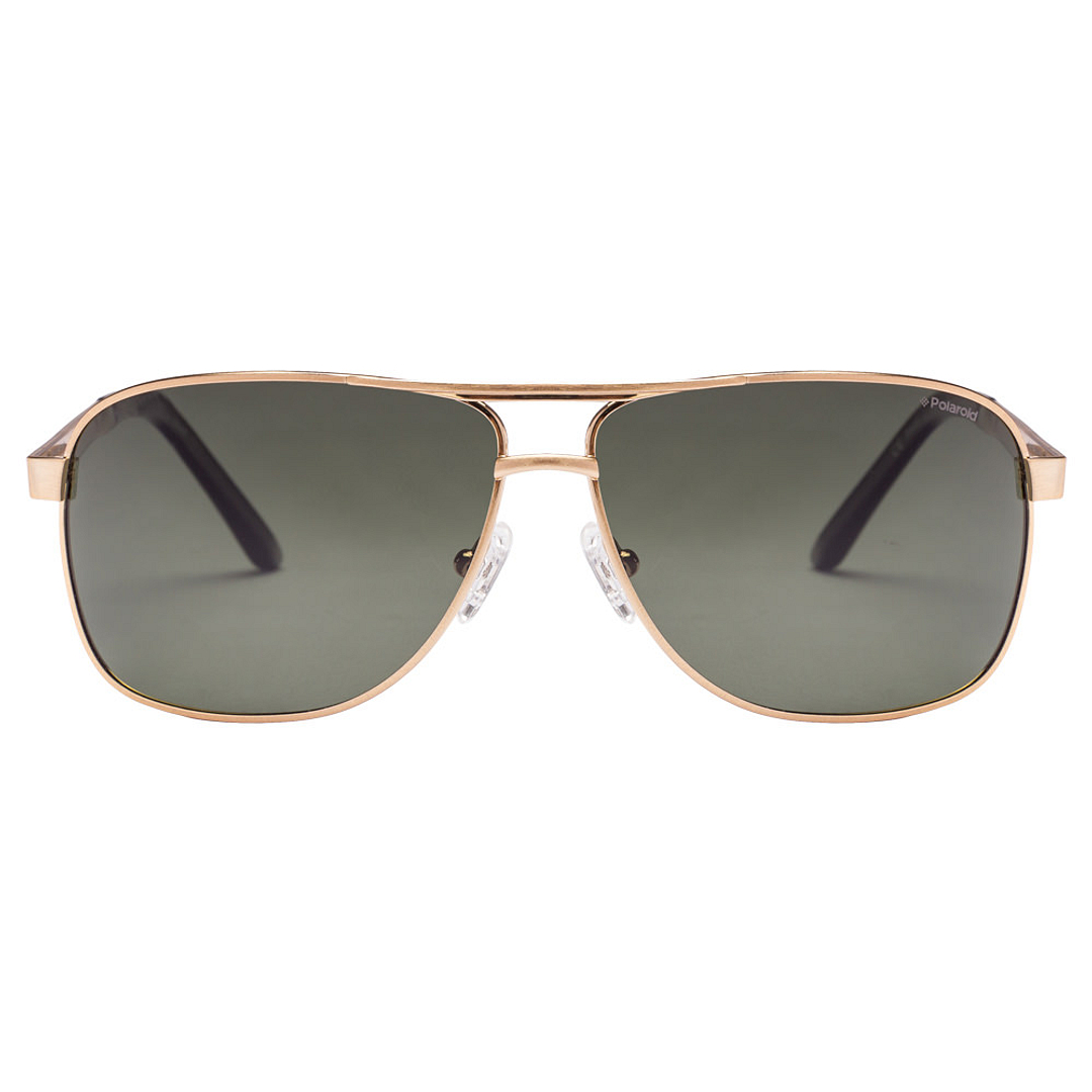 Polaroid Gold Full Rim Rectangle left side