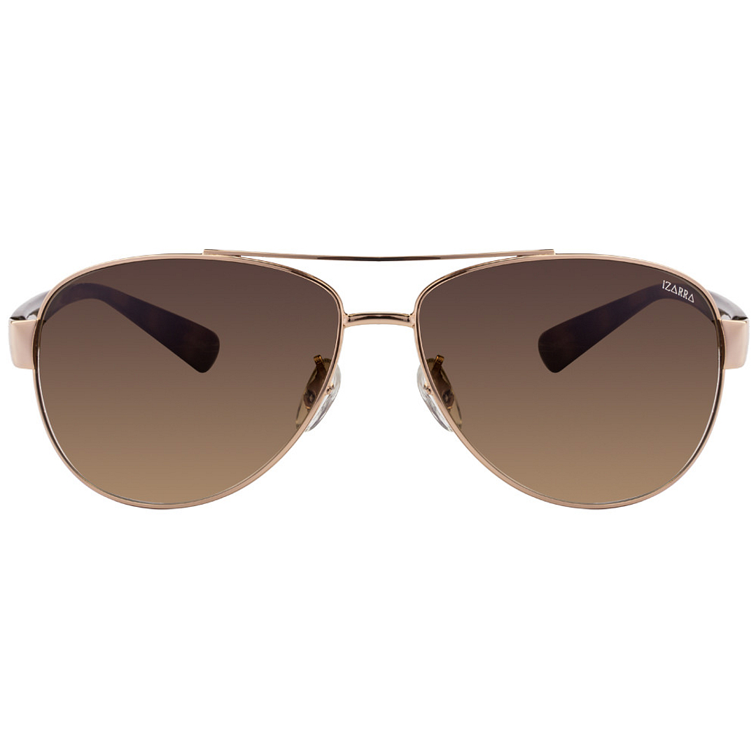 BRANDED Gold Full Rim Aviator left side