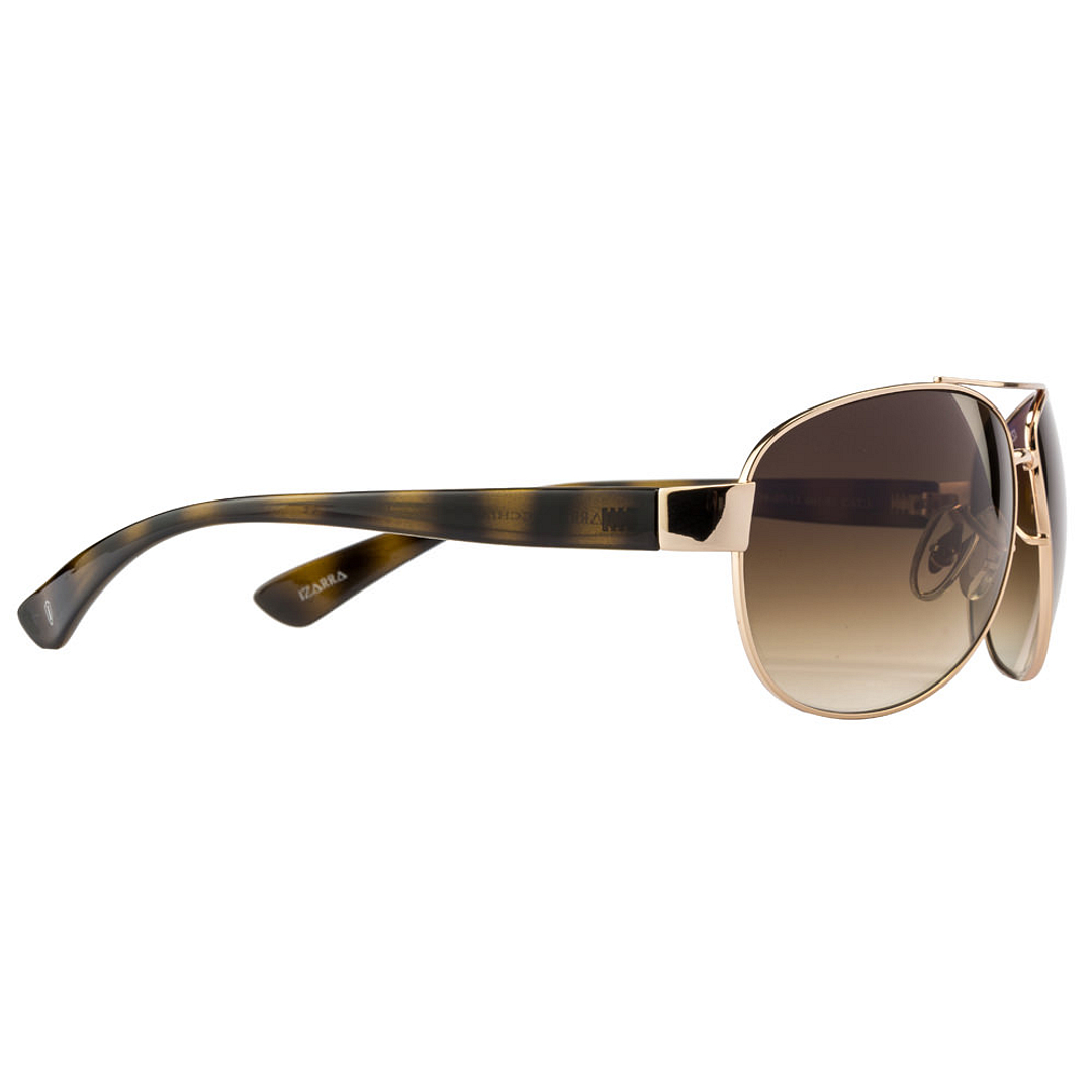 BRANDED Gold Full Rim Aviator left side