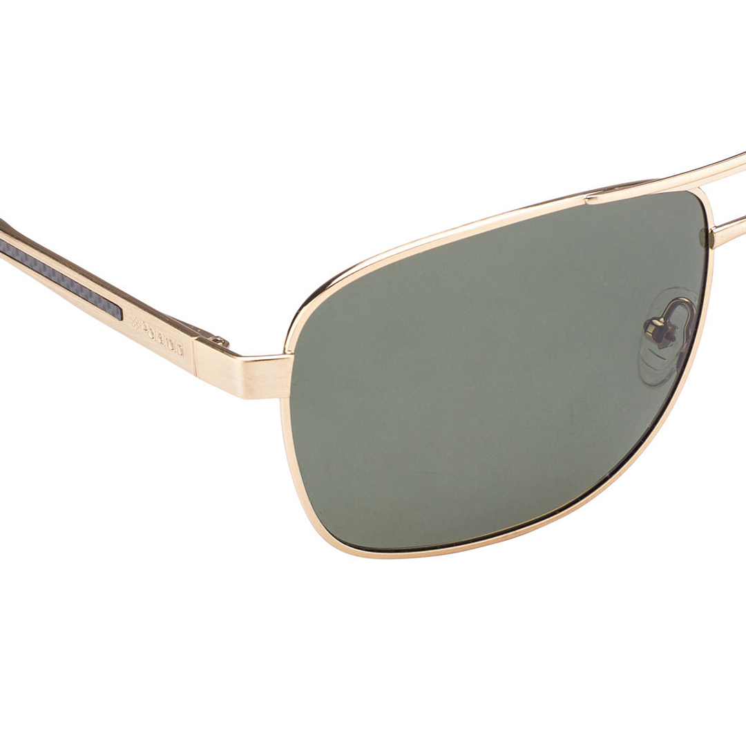 Polaroid Gold Full Rim Rectangle right side