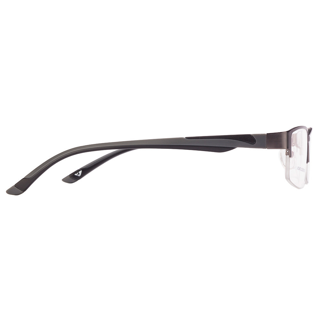 Lenskart Air Online Dark Gunmetal Half Rim Rectangle right side