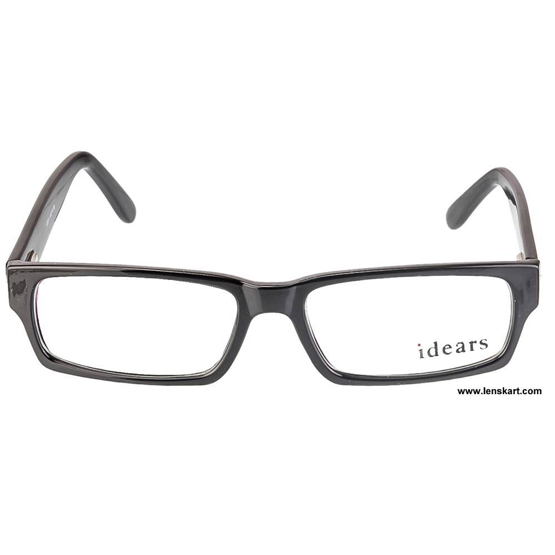 BRANDED Black Full Rim Rectangle left side