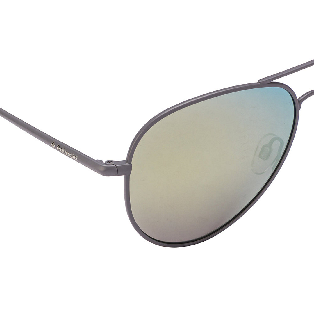 Polaroid Light Grey Full Rim Aviator right side
