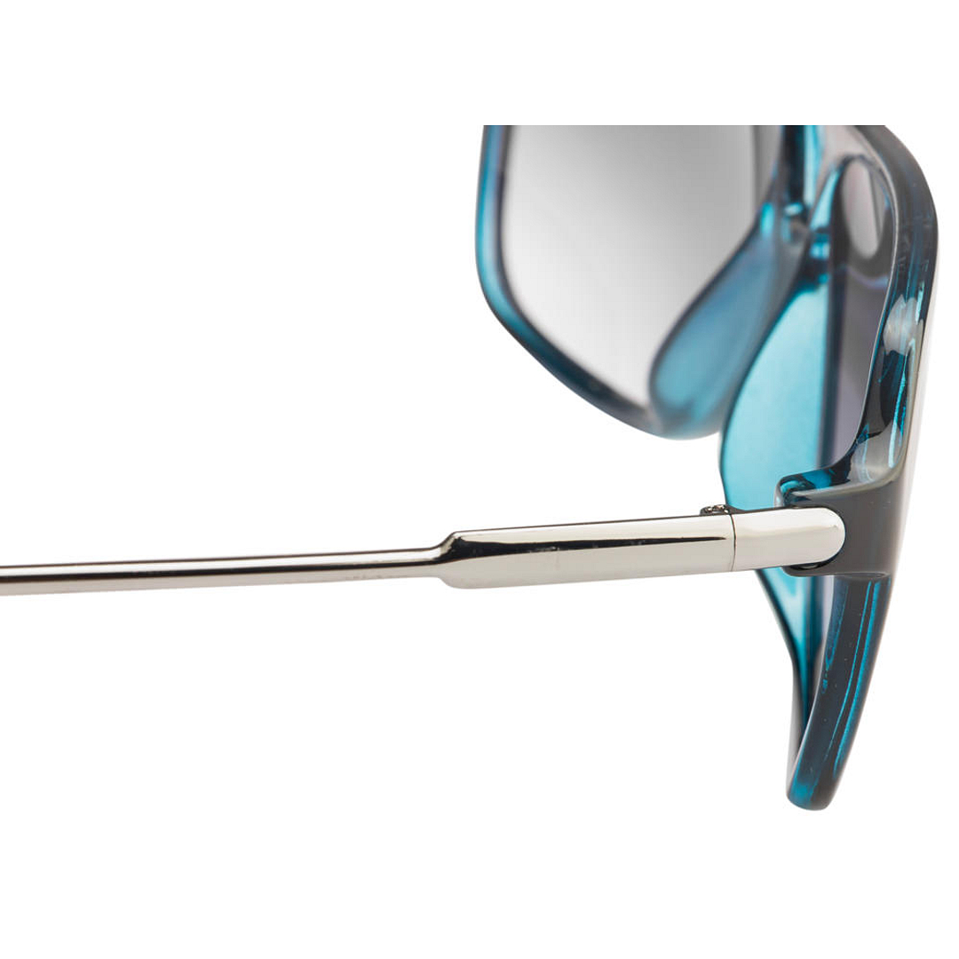 John Jacobs Computer Glasses Sky Blue Full Rim Square right side