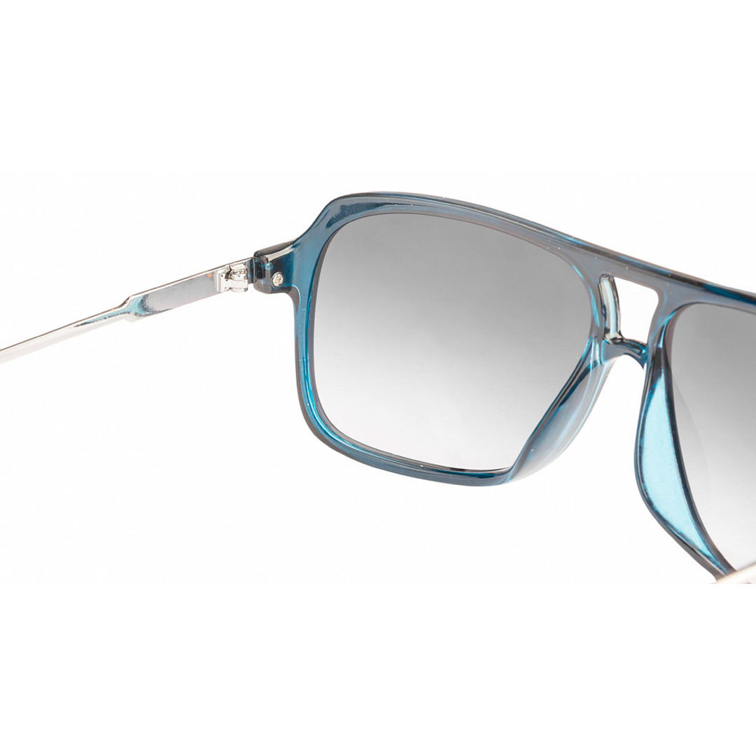 John Jacobs Computer Glasses Sky Blue Full Rim Square left side