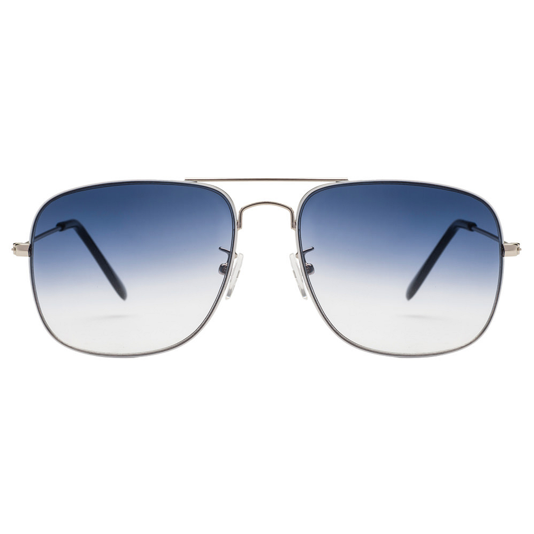 BRANDED Silver Full Rim Rectangle left side