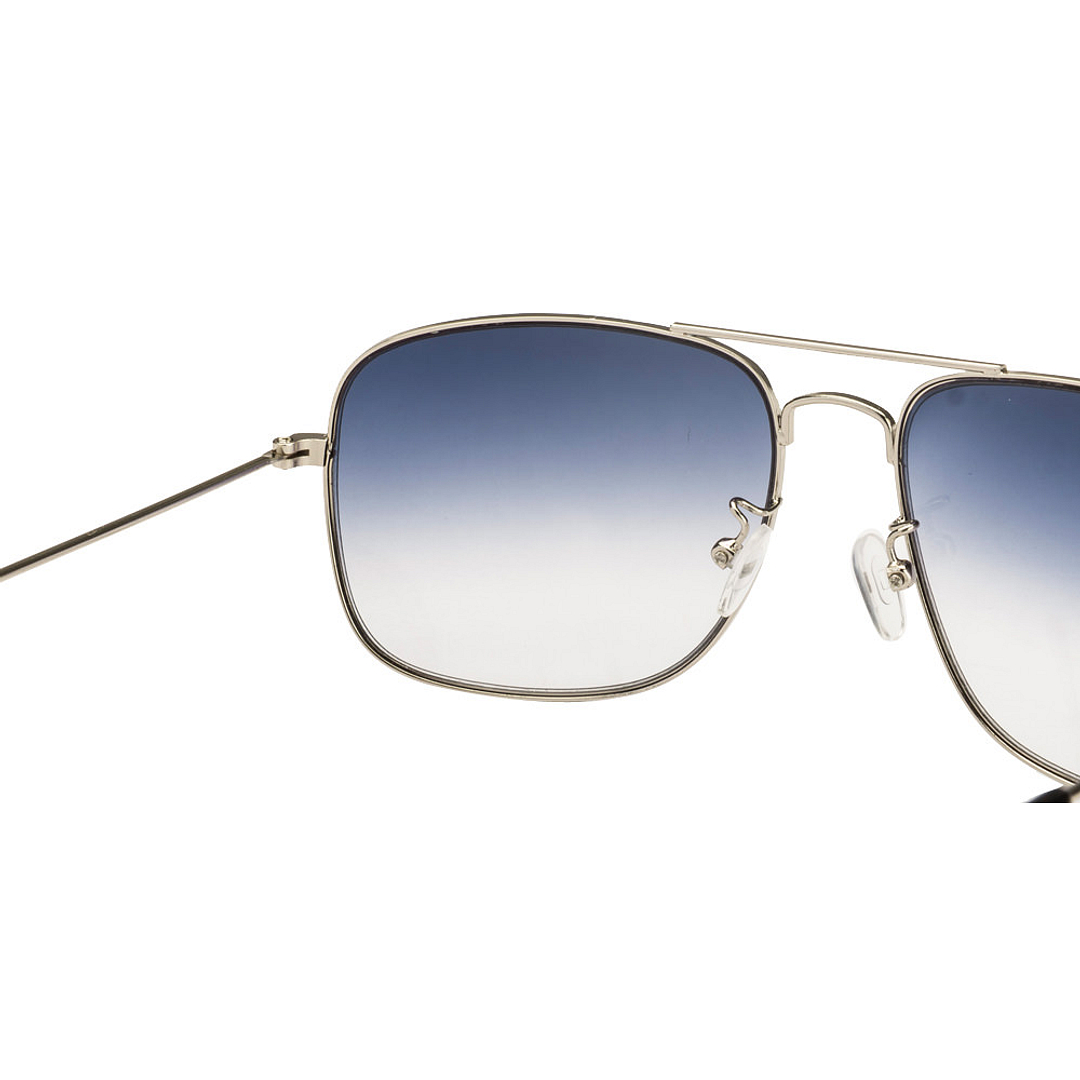 BRANDED Silver Full Rim Rectangle right side