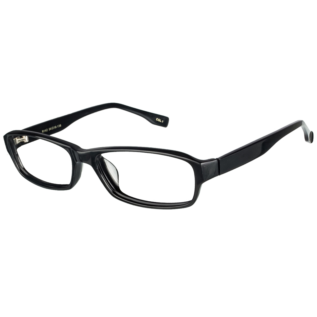 BRANDED Black Full Rim Rectangle left side