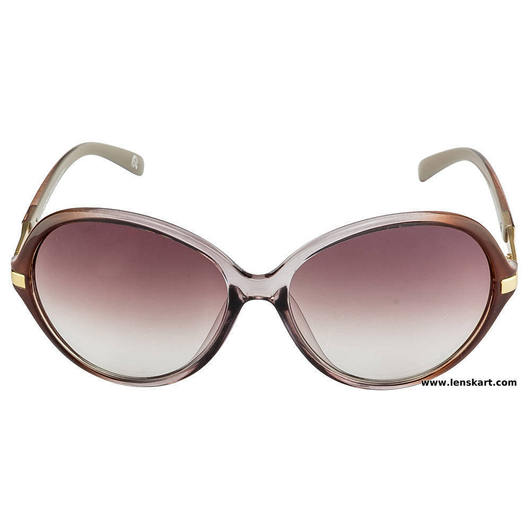 BRANDED Purple Transparent Full Rim Round right side