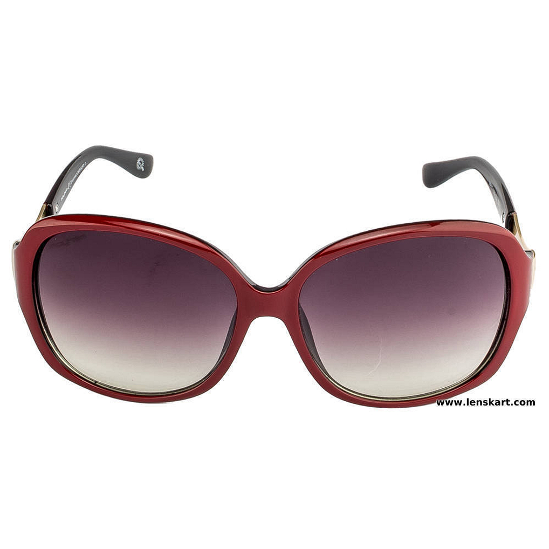 BRANDED Red Full Rim Round right side