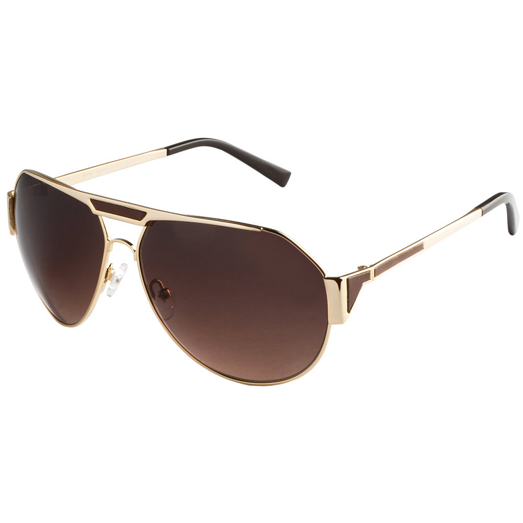 BRANDED Gold Full Rim Aviator right side