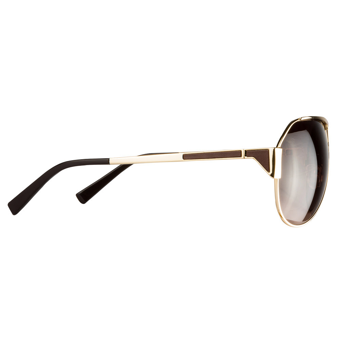 BRANDED Gold Full Rim Aviator left side