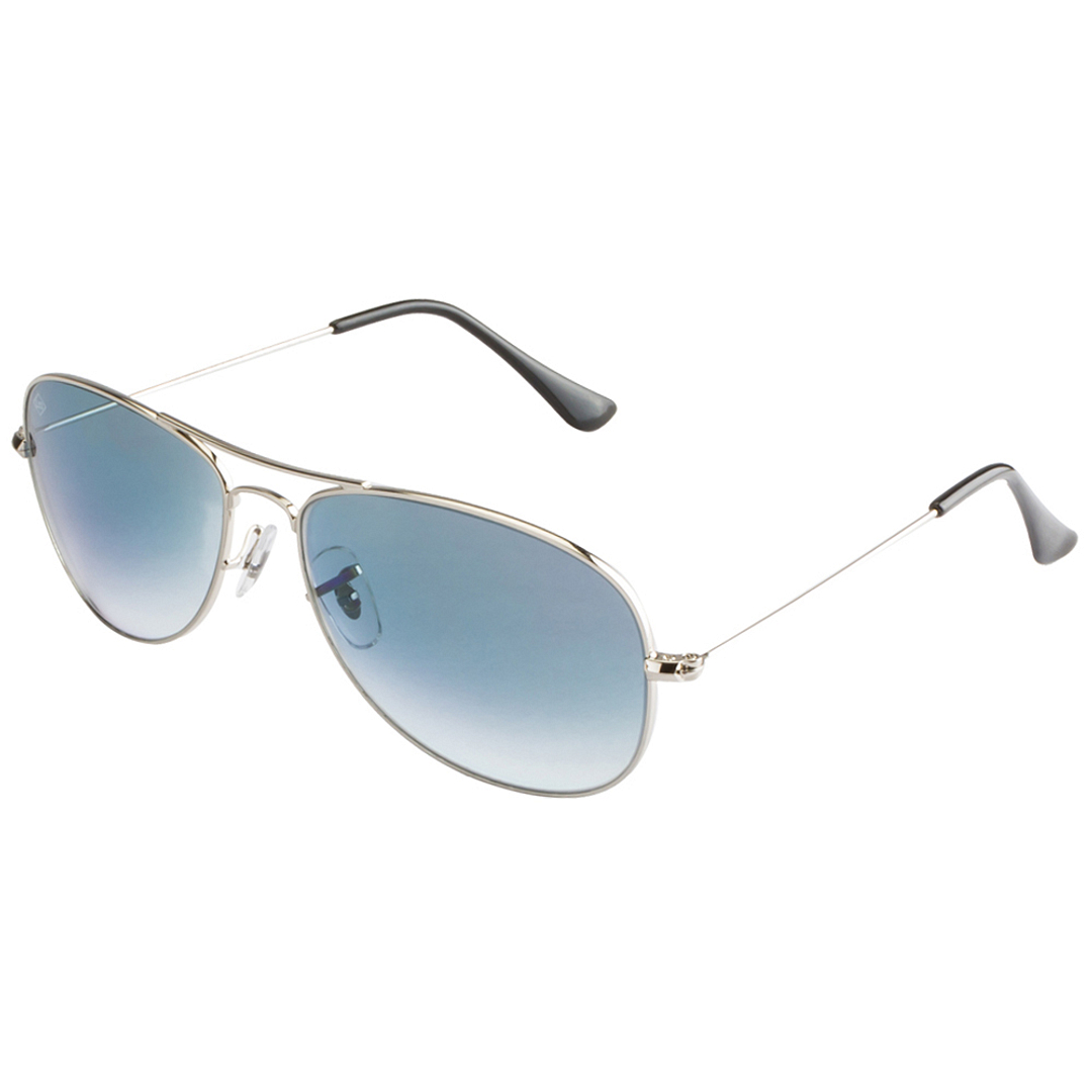 BRANDED Silver Full Rim Aviator right side