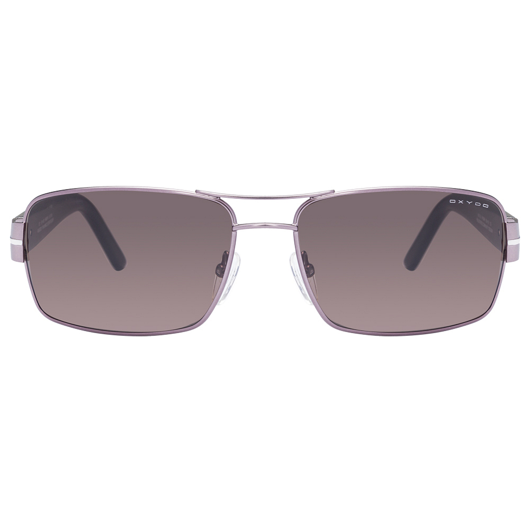 BRANDED Mid Gunmetal Full Rim Rectangle left side