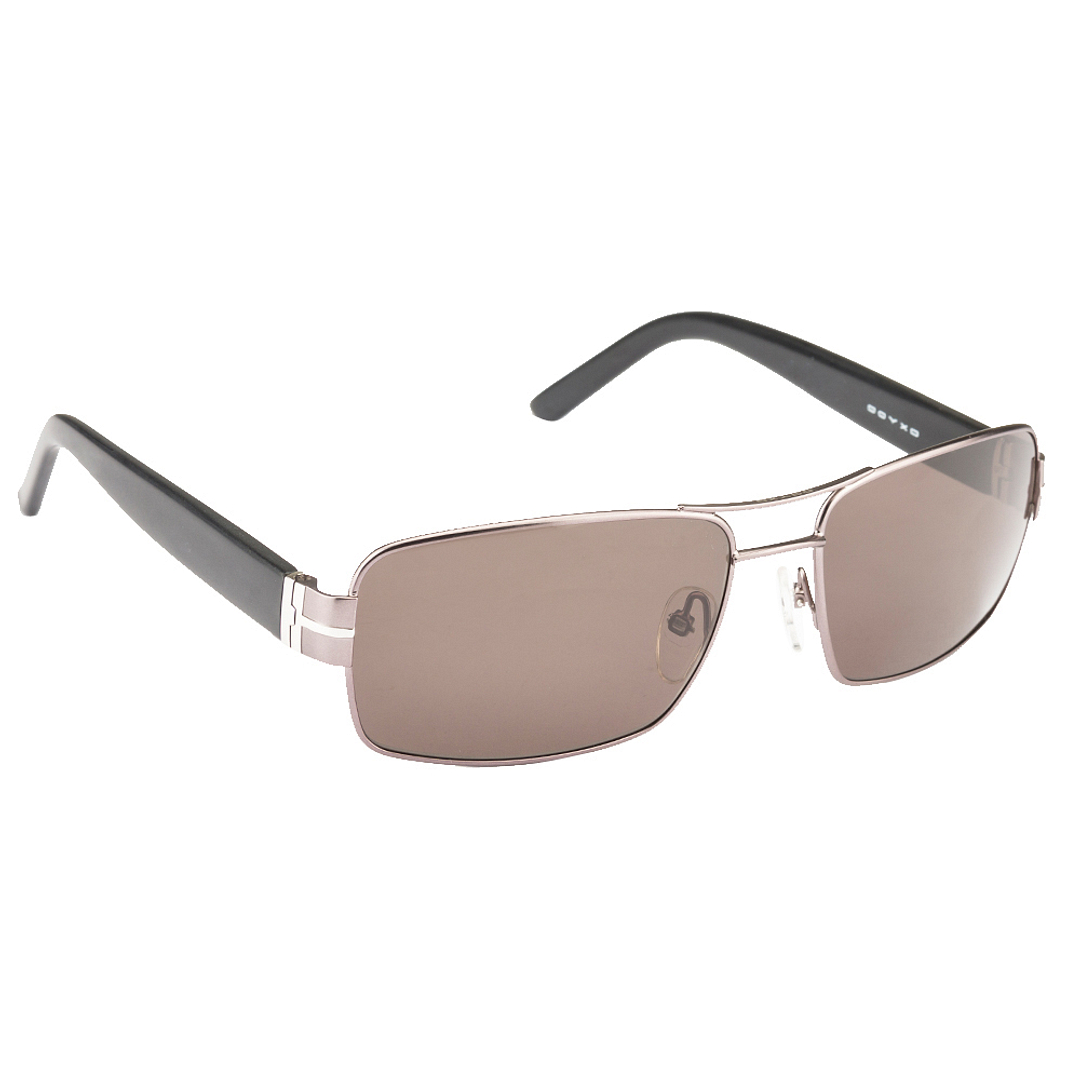 BRANDED Mid Gunmetal Full Rim Rectangle left side