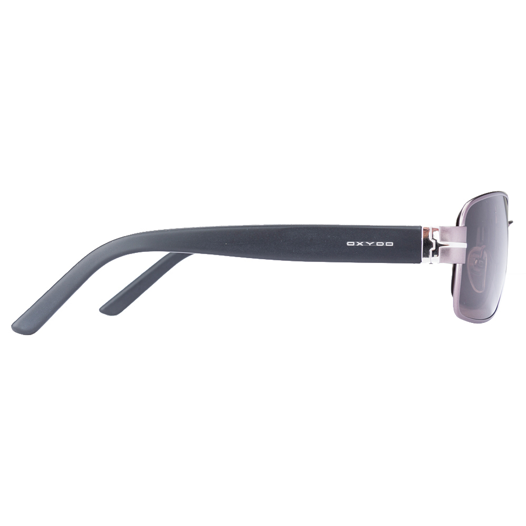 BRANDED Mid Gunmetal Full Rim Rectangle right side