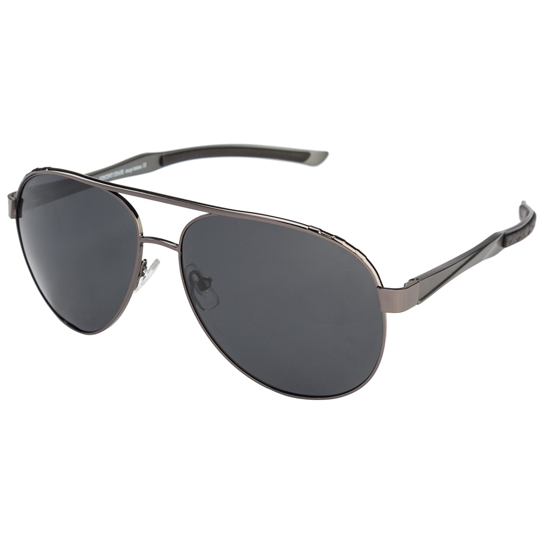 Vincent Chase Online Gunmetal Full Rim Aviator left side