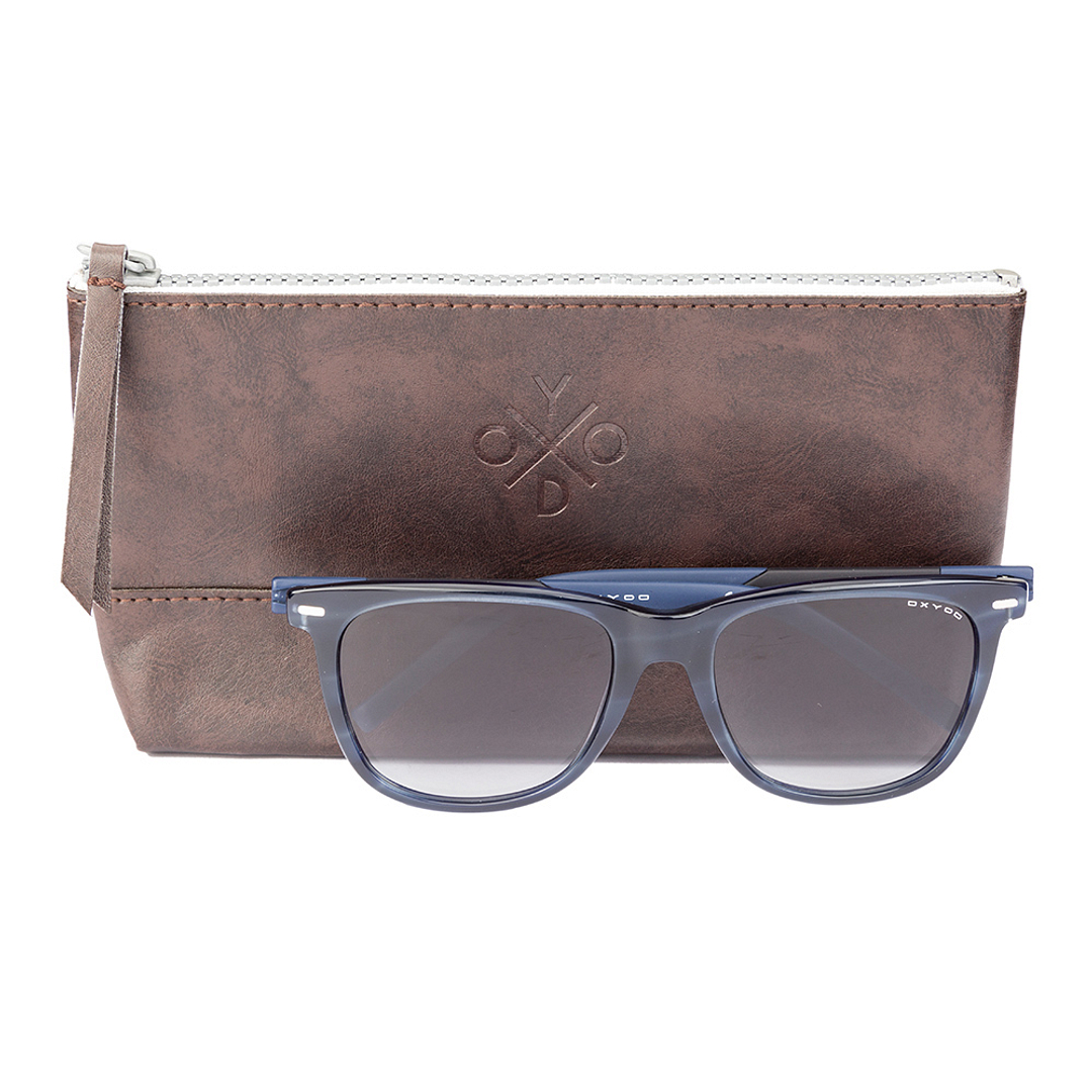 OXYDO Sky Blue Full Rim Square left side