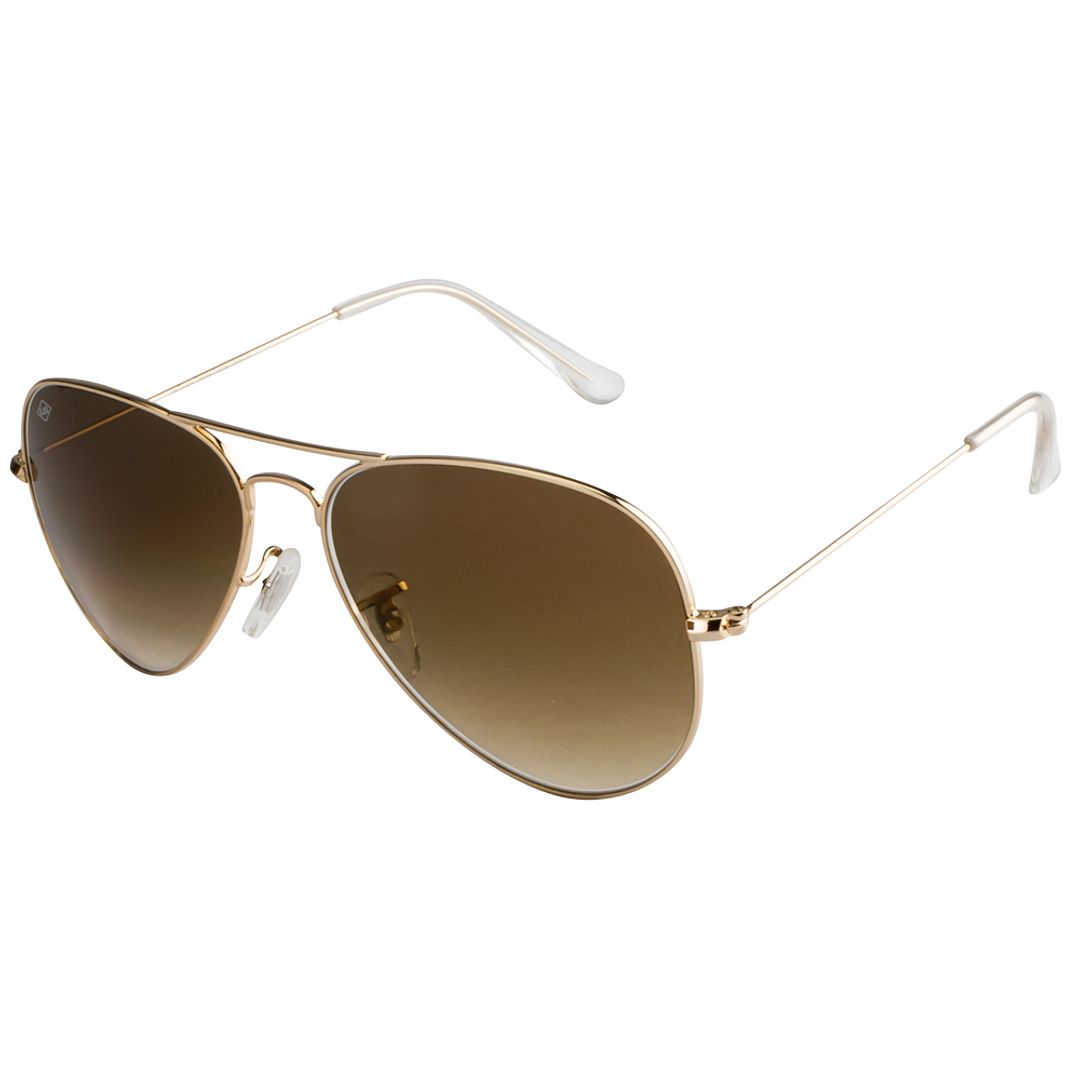 BRANDED Gold Full Rim Aviator right side