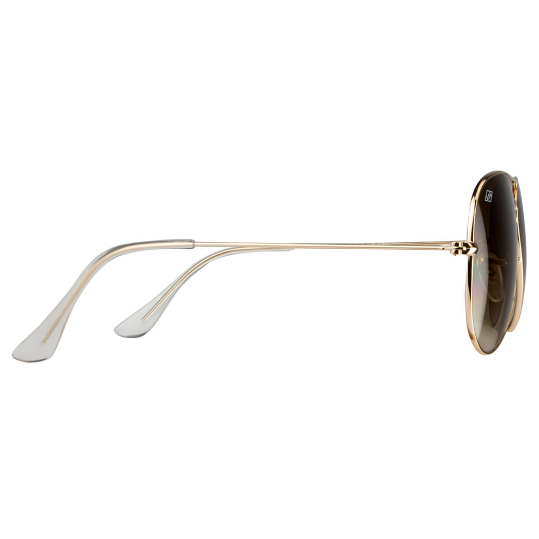 BRANDED Gold Full Rim Aviator left side