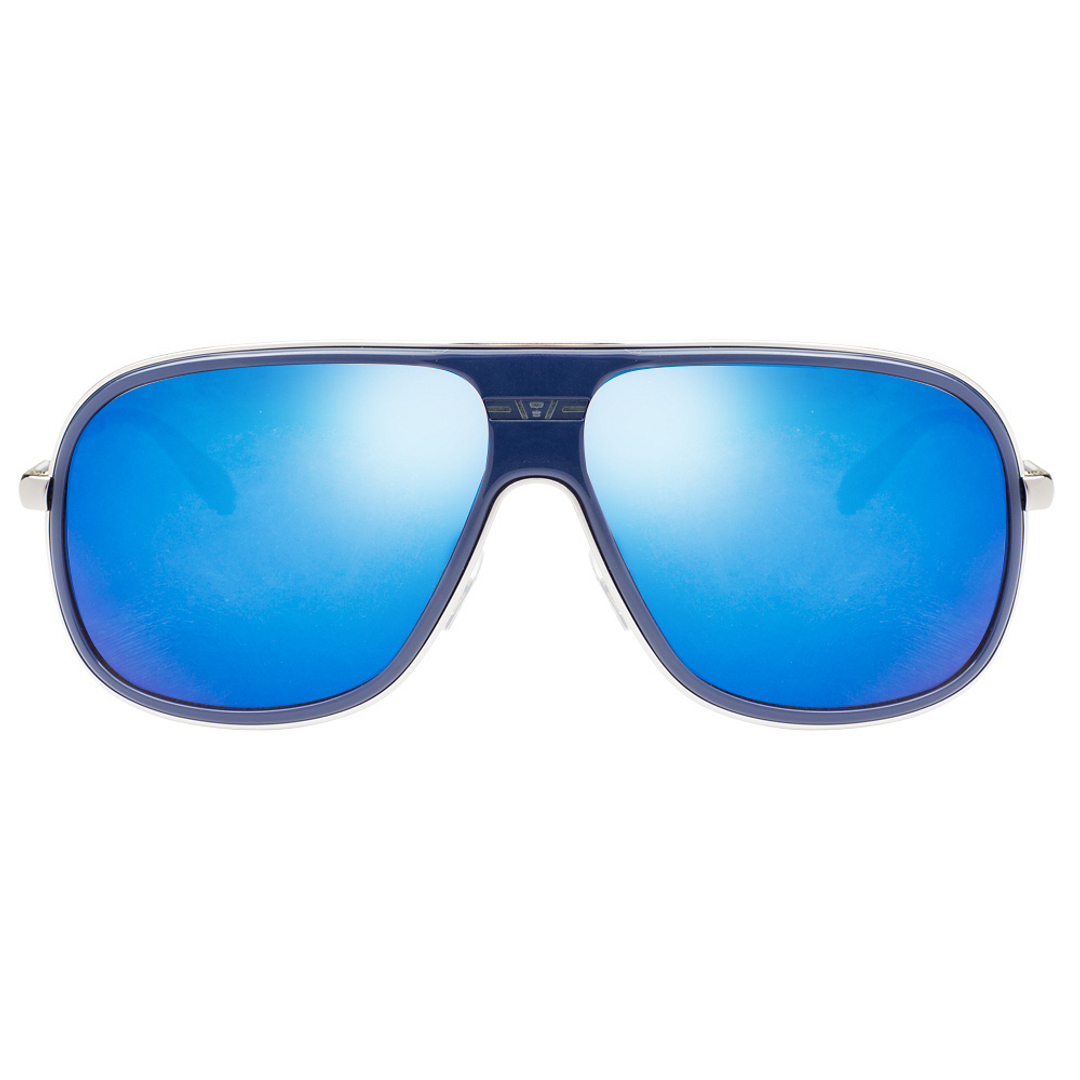 BRANDED Silver Full Rim Aviator left side