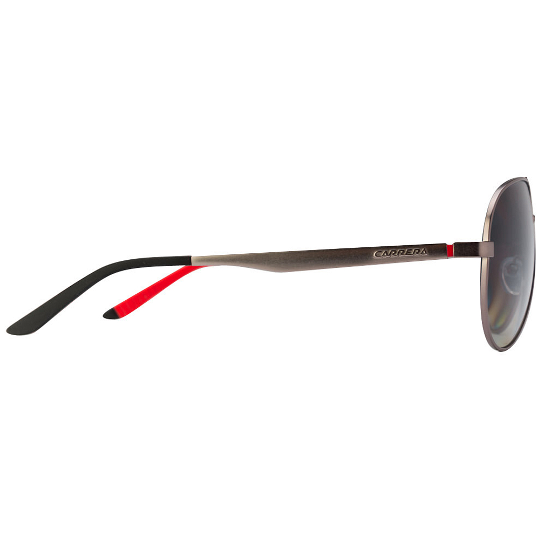 BRANDED Mid Gunmetal Full Rim Aviator left side