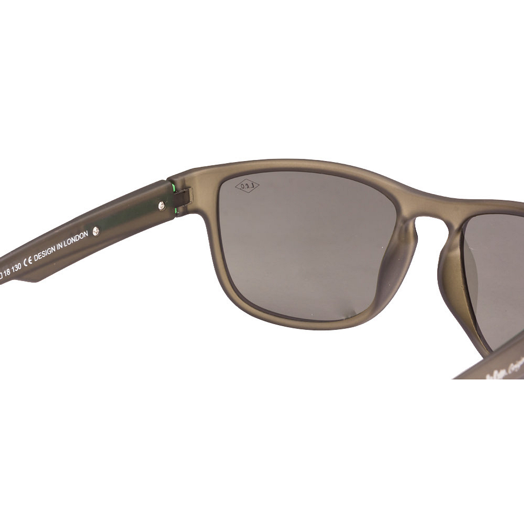 BRANDED Light Grey Full Rim Square left side