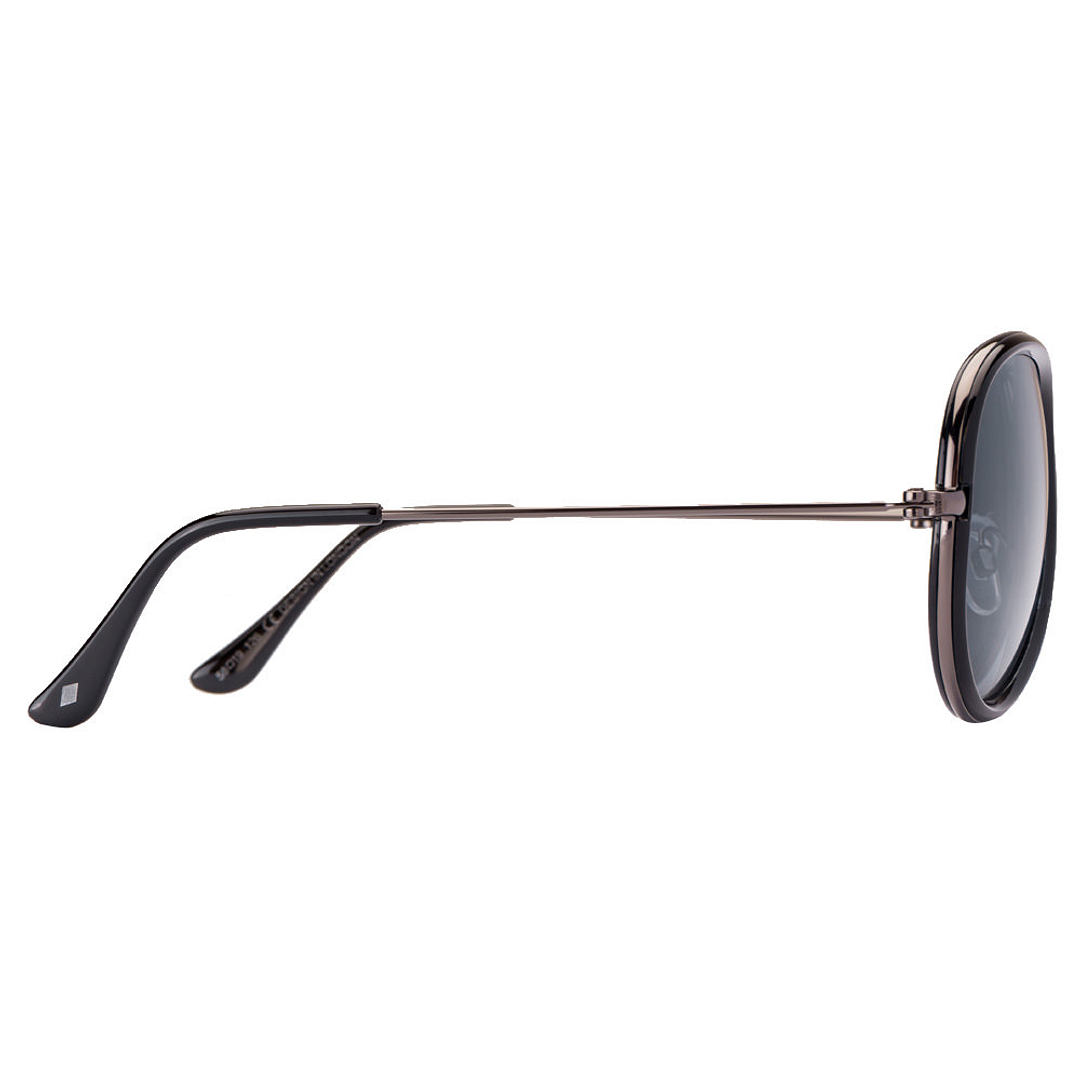 BRANDED Dark Gunmetal Full Rim Aviator right side