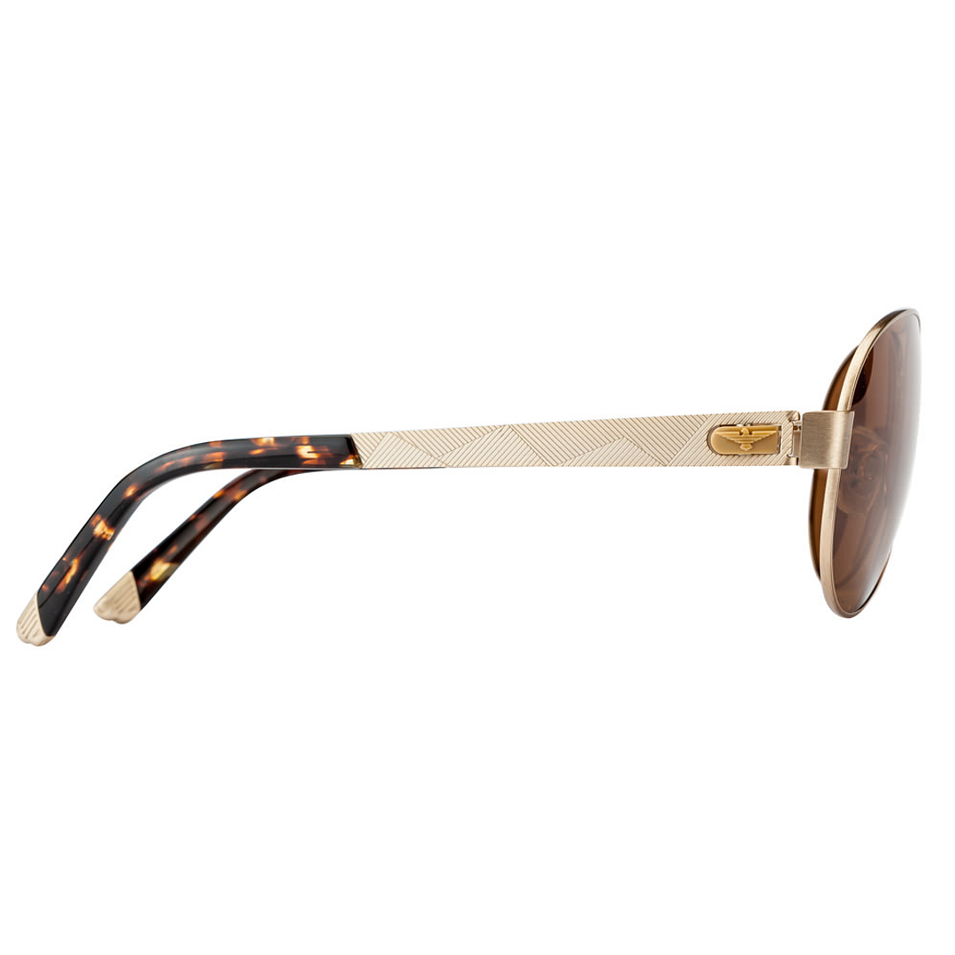 BRANDED Gold Full Rim Aviator left side